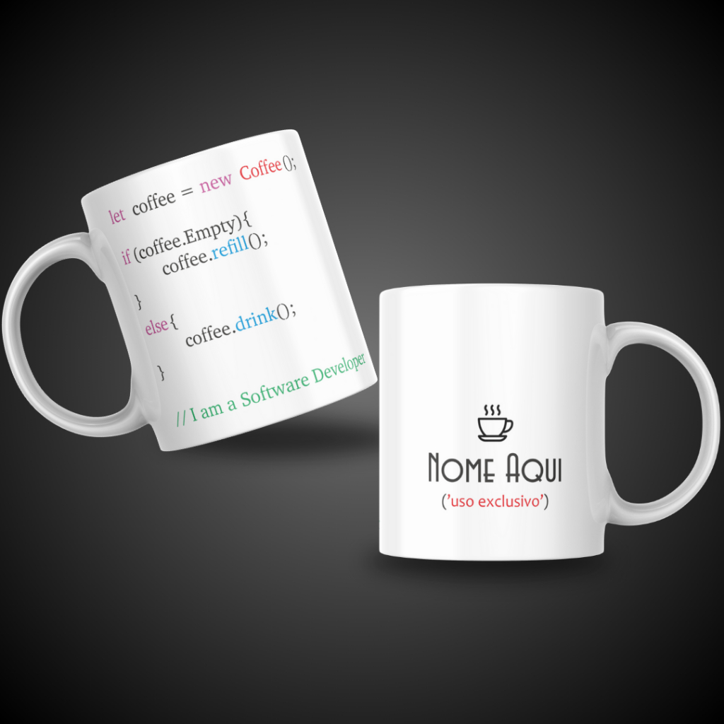 Caneca Personalizada Exclusiva com Nome - Software Developer | Shopee ...