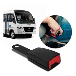 Fecho Cinto Segurança Micro Onibus Haste Rigida Média Preto