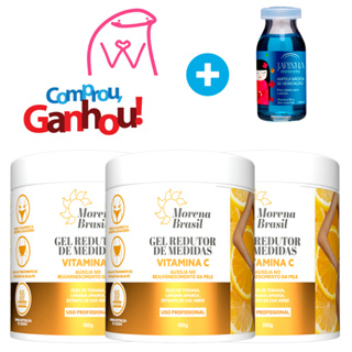 Kit 3 Gel de Massagem Laranja Amarga Morena Brasil 500g