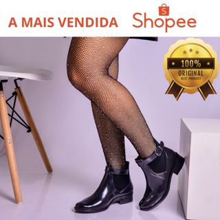 Bota galocha feminina coleção nova outono inverno ajuste com elástico confortável ref 250