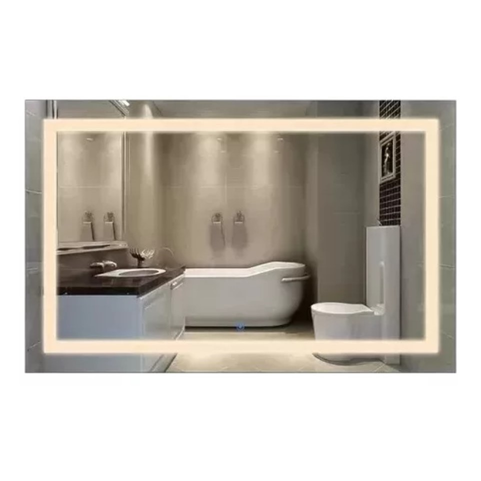 Espelho 40x50 Jateado Led Touch Frontal | Shopee Brasil