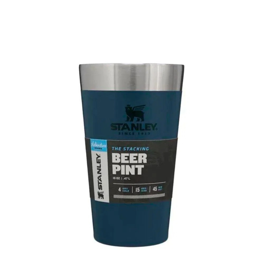 Copo Térmico De Cerveja Stanley Inox S/ Tampa - 473ml Azul