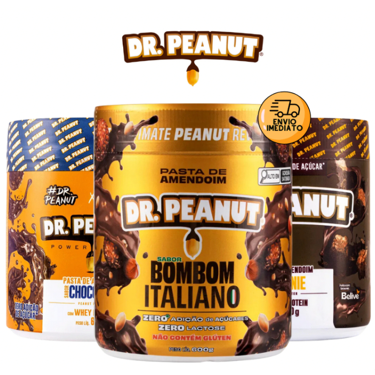 Pasta De Amendoim com Whey Protein (600g) - Dr Peanut