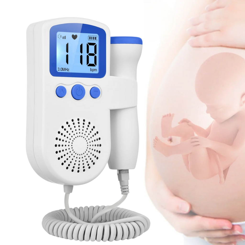 Doppler Fetal Sonar Detector Som Batimento Cardíaco Bebê Gravidez