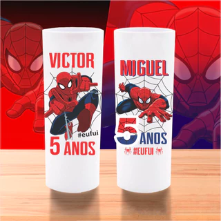 50 Copos Long Drink Personalizados Lembrancinha HOMEM ARANHA, Festa ARANHA BABY Aniversário Infantil, Só um Bolinho