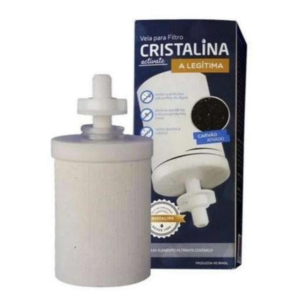 Vela Refil Para Filtro De Barro Cristalina Com Carvão Ativado Original Shopee Brasil