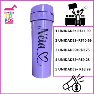Lindas Garrafas de Água Eco World Lisa PERSONALIZADA-Brinde- Lembrancinha