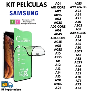 Kit 5 Películas De Cerâmica Flexível Hidrogel 3D/9D Para Samsung Galaxy Linha A (TODOS OS MODELOS)