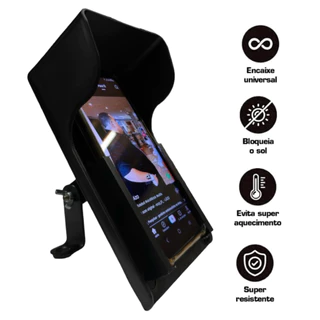 Capa com Suporte para Celular Antifurto Protetora do Sol Para Moto Guidão ou Mesa