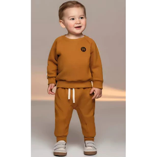 kit 6 Pecas Conjunto Moletom Infantil Com Desenho Crianca 3 blusas + 3 calcas