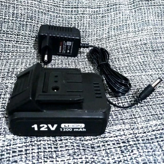 Bateria 12V de Lítio 1300mAh Carregador para Parafusadeira FP-06MA FP-07MA - MONDIAL