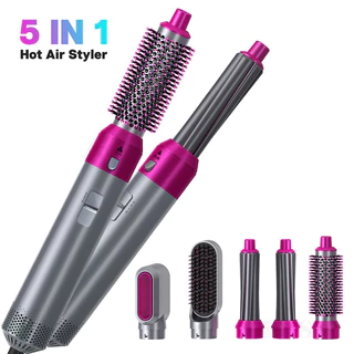 5 Em 1 Escova Secador De Cabelo Pente Modelador De Ar Quente Profissional 110v