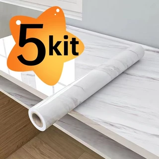 5 KIT Resistente a Agua/Óleo/Fogo/Alta Temperatura Novo Marmore Lavavel 2024 Papel De Parede Painel Autoadesivo promoção das vendas
