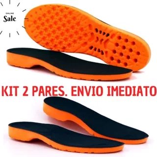 KIT 2 PARES DE PALMILHA DE GEL PREMIUM ORTOPÉDICA P.U ANATOMICA