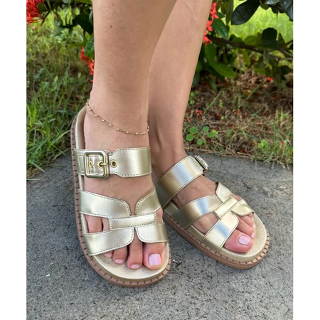 Papete feminina birken com fivela