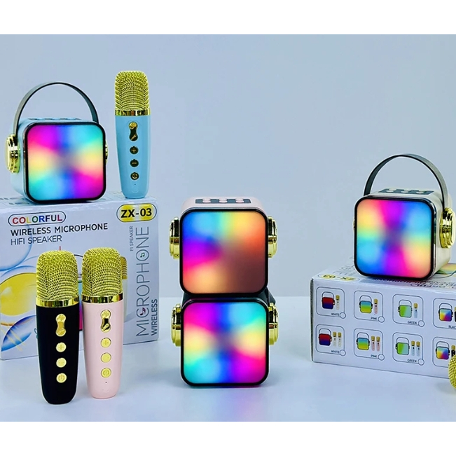Novo Caixa De Som Com Microfone Karaokê Brincadeira Família Crianç