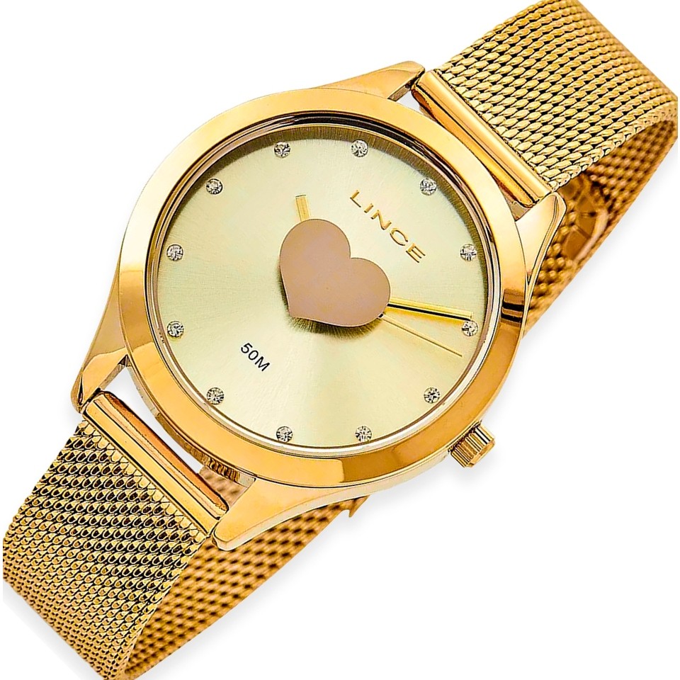 Relogio Lince Feminino Dourado LRG4719LC1KX