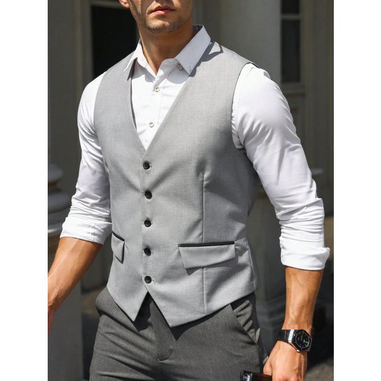 Terno Masculino Colete Por Cima Da Camisa Social Terno PV Slim C