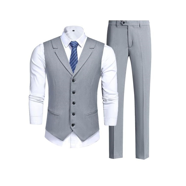 Colete Social Masculino Italiano Executivo Cinza Mega Oferta