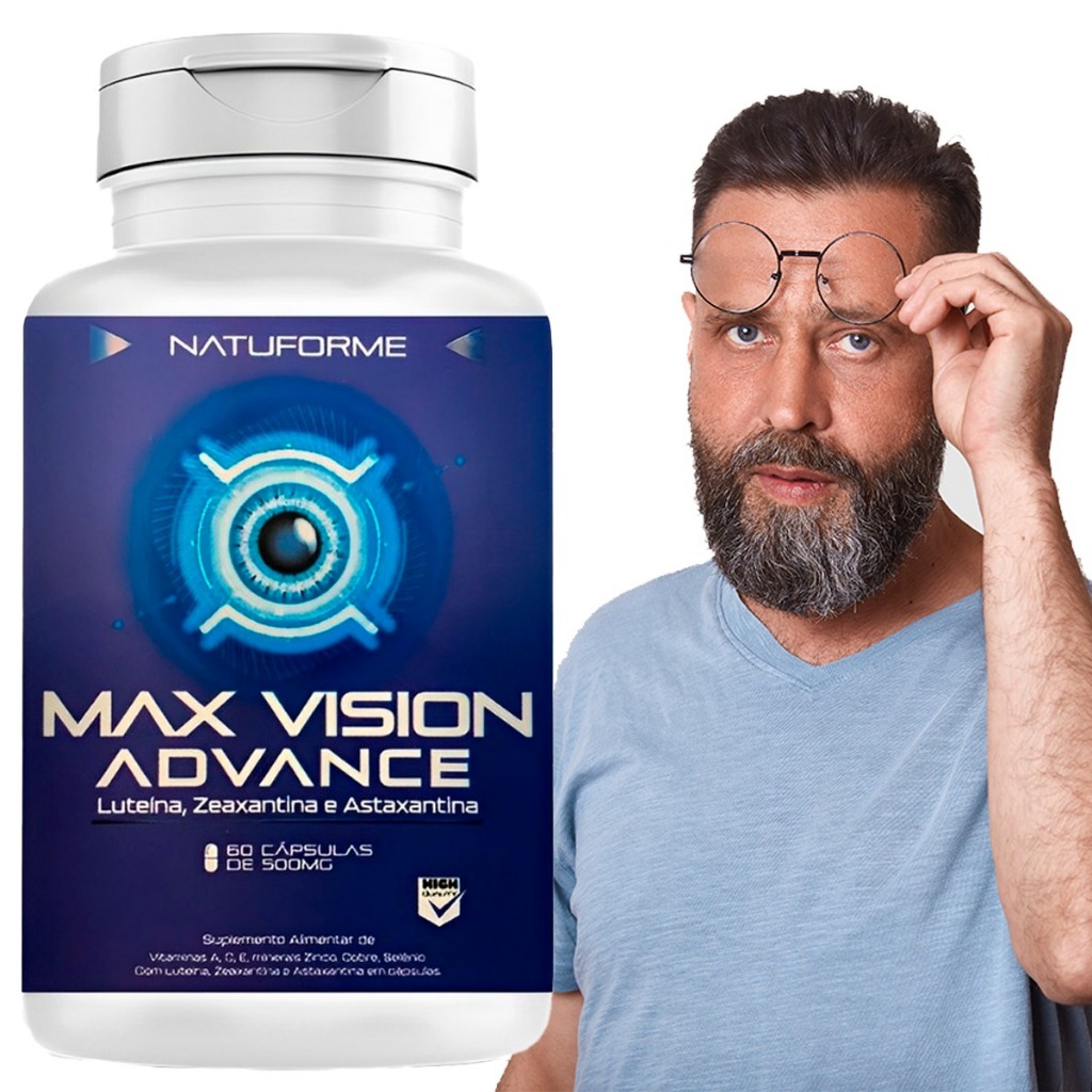 Max Vision Advance Luteína Zeaxantina & Astaxantina 60 Cáps
