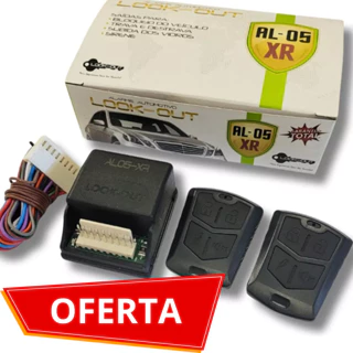 Alarme automotivo 2 controles barato auto trava Look out AL 05XR