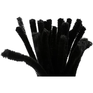 Haste de Chenille 30 cm - Preto - 100 unidades - Artlille - Rizzo em Oferta na Shopee