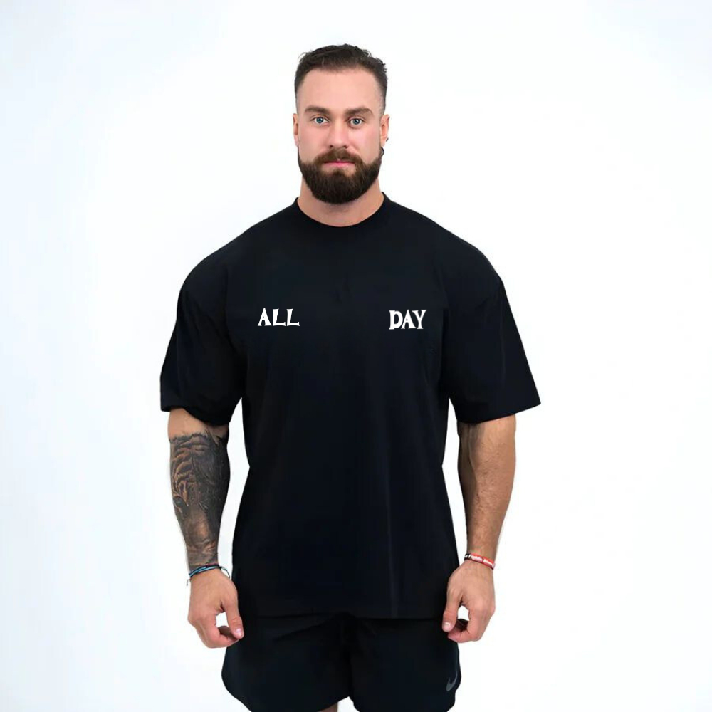 Camiseta Masculina Basica Oversized ALLDAY Jorlan Musculação Casual