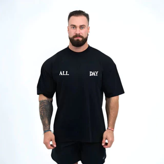 Camiseta Masculina Basica Oversized ALLDAY Jorlan Musculação Casual