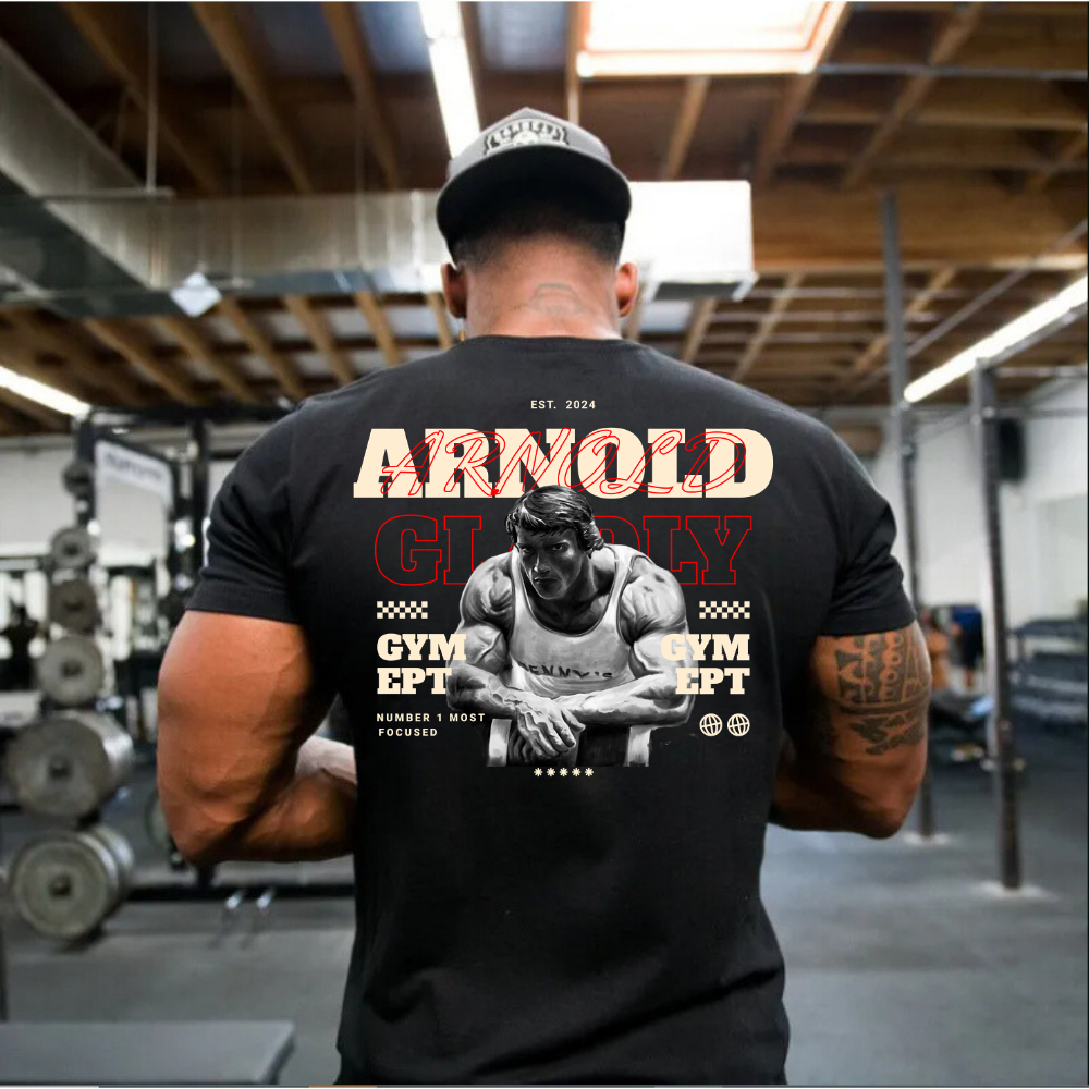 Camiseta Camisa Masculina Oversized Arnold Musculação Exclusivo Lançamento