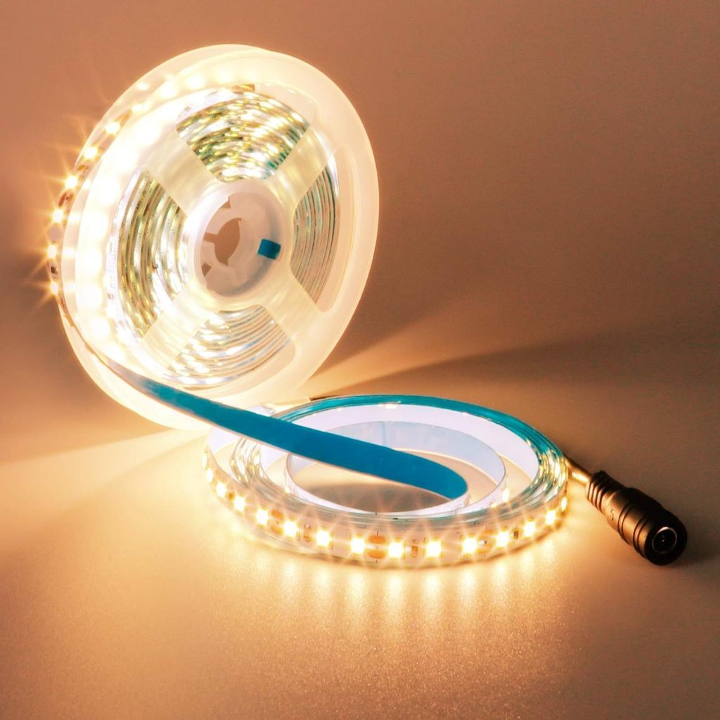 Fita De Led 5 Metros IP20 60 Leds/M 12V 3528 Para Movéis e Decoração ...