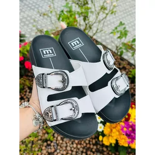 Sandalia Moleca Feminina Birken Rasteira Fivela Rasteirinha Original Papete Slide Casual Dia A Dia