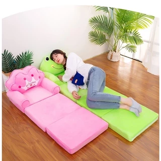 Poltrona Sofá Cama, Infantil Dobravél, Portátil,Personagens , Colchonete 1.5 M