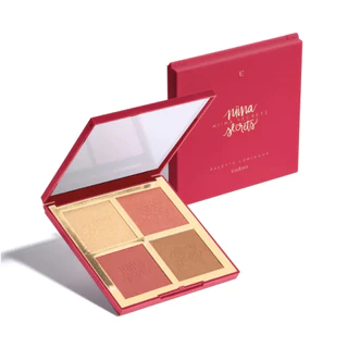 Paleta Luminous Niina Secrets Eudora Cor 01 Blush + Iluminador 12g