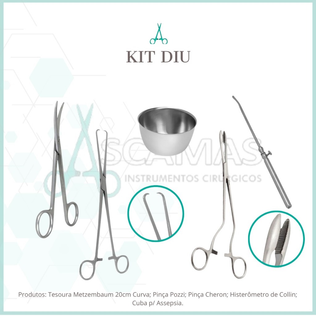 Kit Para Colocação De Diu Com 5 Peças (COLLIN) | Shopee Brasil