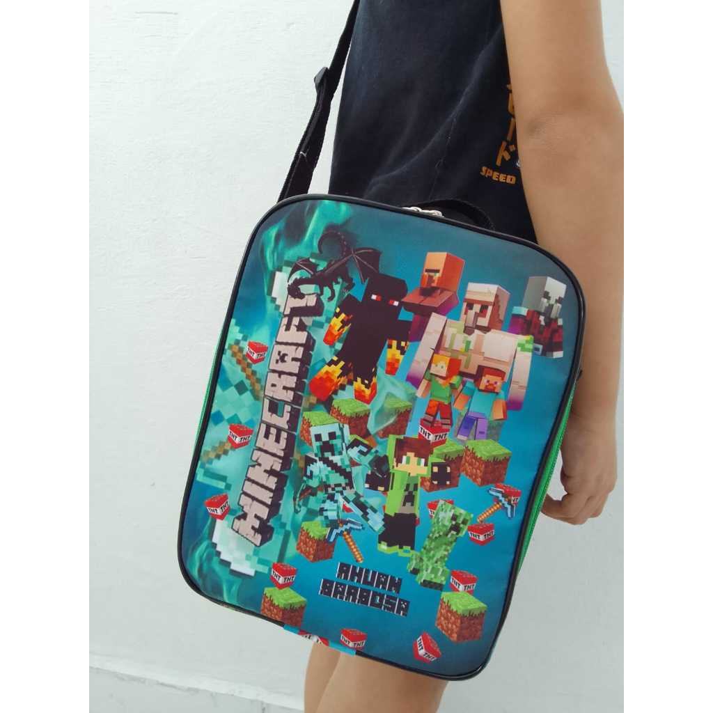 Lancheira Termica Minecraft personalizada | Shopee Brasil