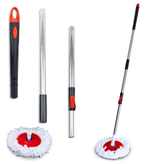 Cabo Mop Giratório Completo Com 140 Cm - Mazzal