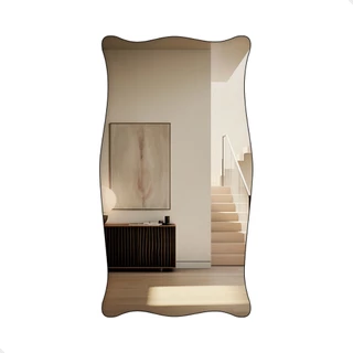 Espelho De Parede Orgânico Sala Lavabo 60x110cm Mod Paris