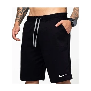 Bermudas Moletom Masculina elástico na cintura casual