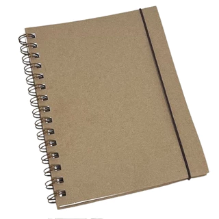 Caderno Sketchbook Desenho e Aquarela A5 21x15cm - 90g, 120g, 180g, 240g - Capa Kraft Flexível Resistente