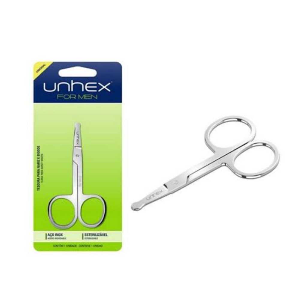 TESOURA P/NARIZ E BIGODE UNHEX