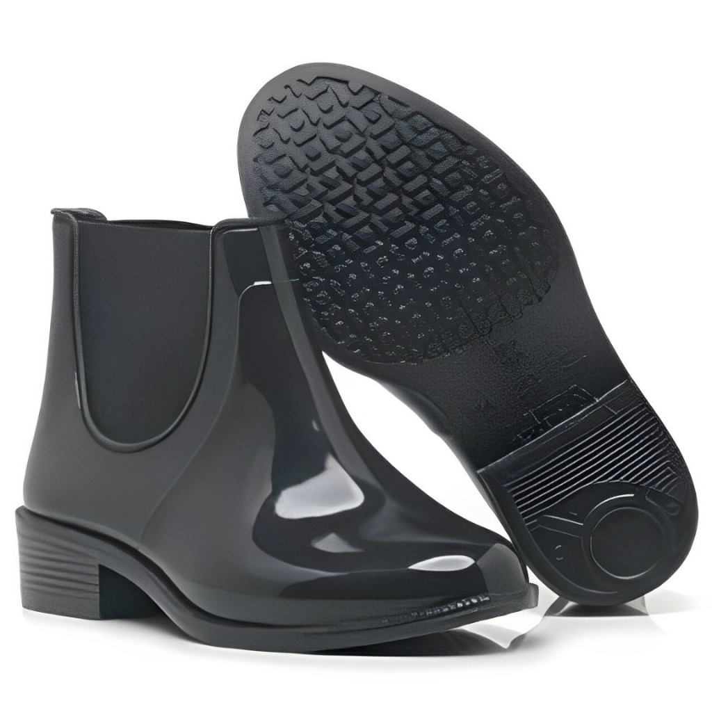 Bota Feminina Galocha Cano Médio Impermeável Chuva | Shopee Brasil