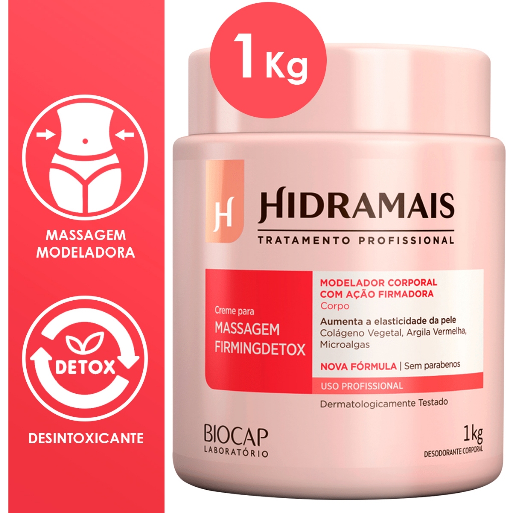 Creme Hidramais Firmingdetox 1kg Massagem Corporal Firming Detox ...