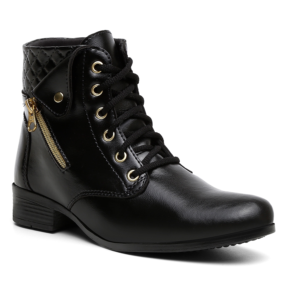 Bota Feminina Cano Curto Macia Confortável Moda Inverno