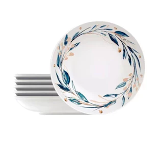 Prato Fundo Tramontina Ana Flor Em Porcelana Decorada 22 Cm Unidade