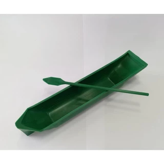 Canoa caiçara miniatura maquete escala 1:15 em plástico