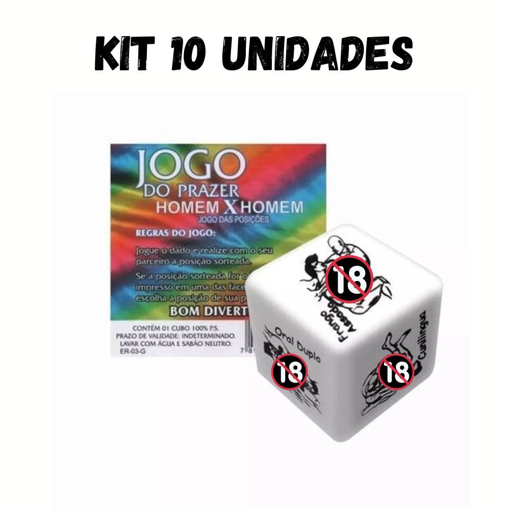 PACK 10 DADO GAY Erótico Jogo Das Posições Produtos Adultos - SEX SHOP |  Shopee Brasil