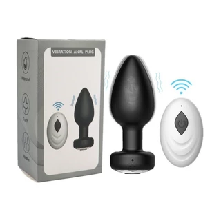 Plug Anal vibro com controle remoto Recarregável 10 modos de vibração GS-CONTROLE em Oferta na Shopee