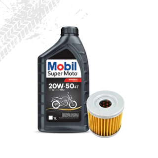 Kit Troca De Óleo Yes 125 / Intruder 125 / Burgman125 / Katana 125 - 20W 50 1L