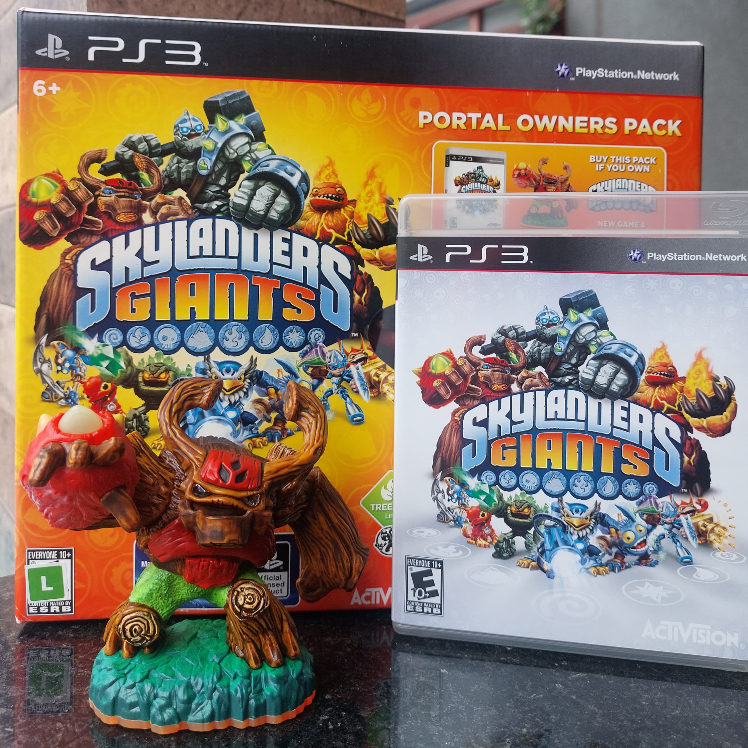 JOGO E FIGURA SKYLANDERS GIANTS PS3 LACRADO