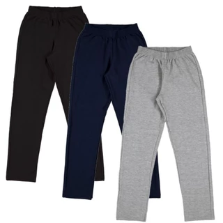Calça adulto moletom algodão flanelada lisa masculina sem punho